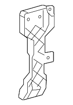 84947748 - : Part# 84947748 Rear Bumper Driver Side Lower Fascia Bracket for Cadillac: XT5 Image