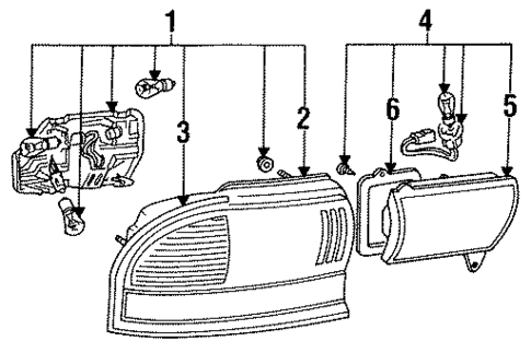 Tail Lamps for 1993 Mitsubishi Galant #0