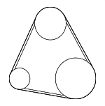 9091602661 - Cooling System: Serpentine Belt for Lexus: LS600h Image