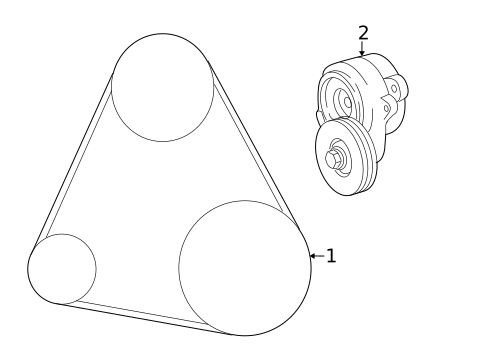 Belts & Pulleys for 2014 Lexus LS600h #0