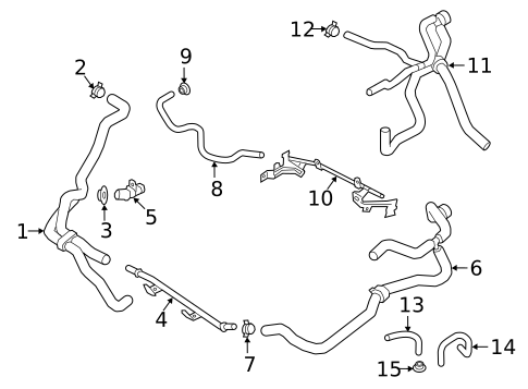 Hoses & Lines for 2020 Volkswagen Atlas Cross Sport #1