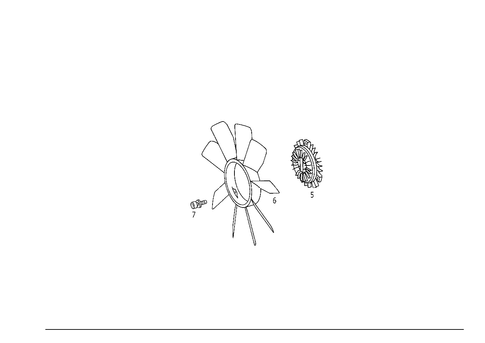 Radiator, Mounting, and Covering for 2001 Mercedes-Benz ML55 AMG #1