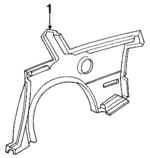 10211620 - Body: Quarter Panel for Buick: Century Image