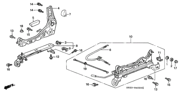 Front Seat Components (R.) for 2001 Honda Accord #0