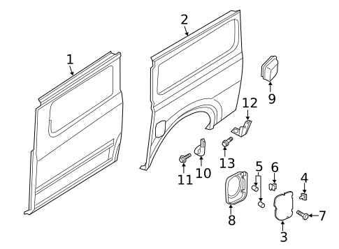 Side Panel & Components for 2018 Nissan NV3500 #1