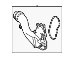 1772006300 - Cooling System: Water Inlet for Mercedes-Benz Image