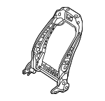 9109512 - Body: Seat Back Frame for Mercedes-Benz Image