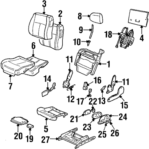 Power Seats for 2003 Oldsmobile Aurora #1
