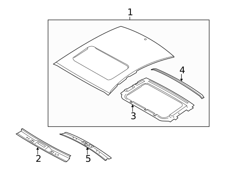 Roof & Components for 2014 Hyundai Elantra Coupe #0
