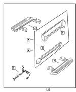 5016365AA - : Left Side Running Board for Mopar Image