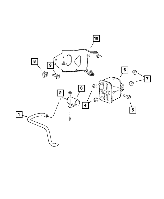 52121681AA - Emission Systems: Canister To Filter Hose for Mopar Image image