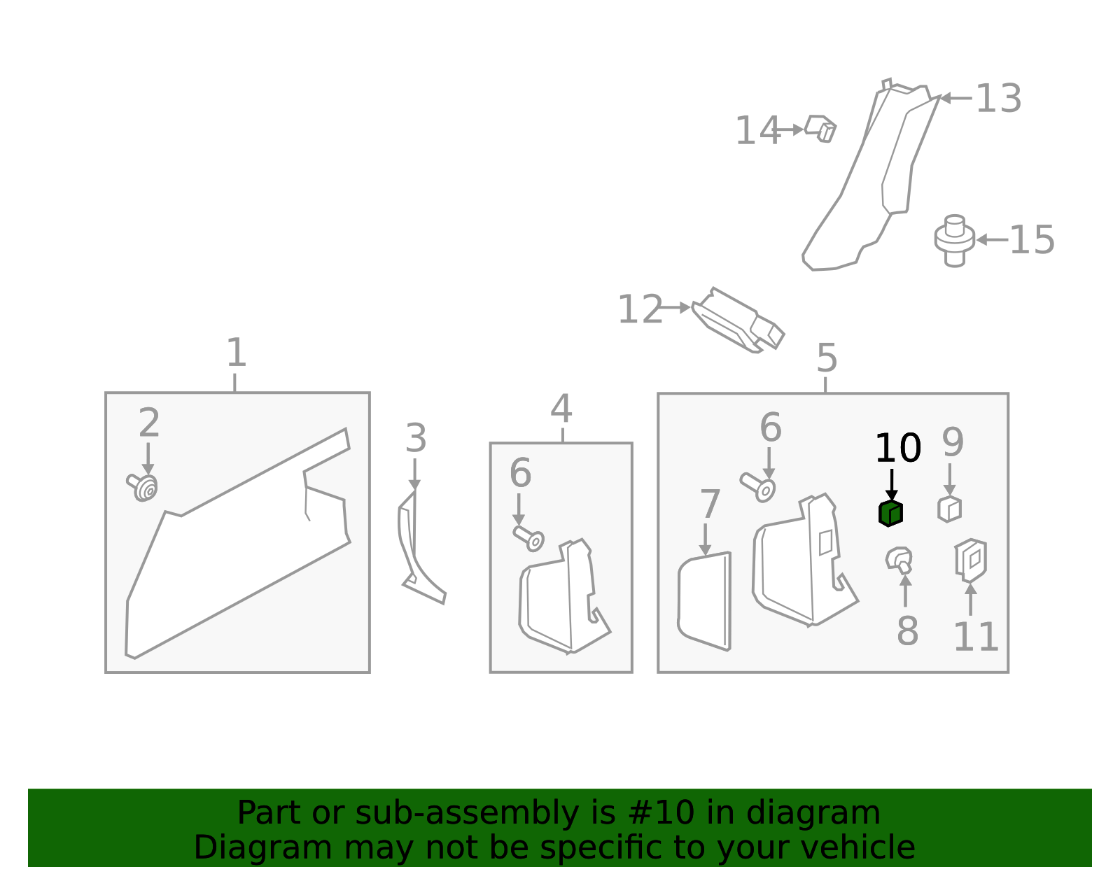 Genuine OEM Switch Blank Cover Part# LR034473 Fits 2013-2019 Land Rover ...