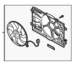 5Q0121203DE - Cooling System: Fan Assembly for Audi: A3, A3 Quattro, S3, TT Quattro, TTS Quattro Image