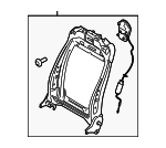 FR3Z6361019C - Body: Seat Back Frame for Ford Image
