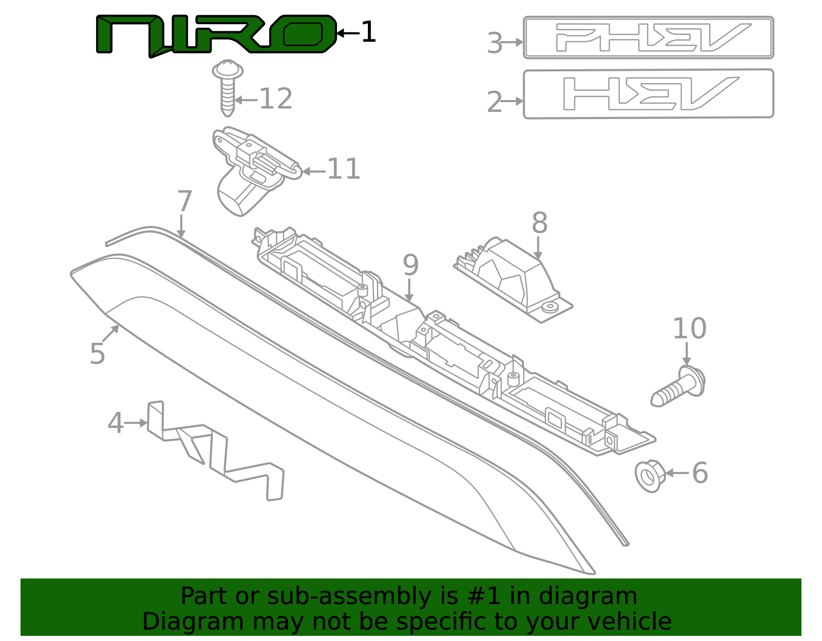 2023-2025 Kia Nameplate 86311-AT000 | OEM Parts Online