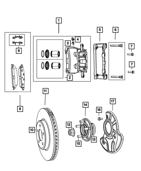 Front Brakes for 2013 Dodge Charger #0