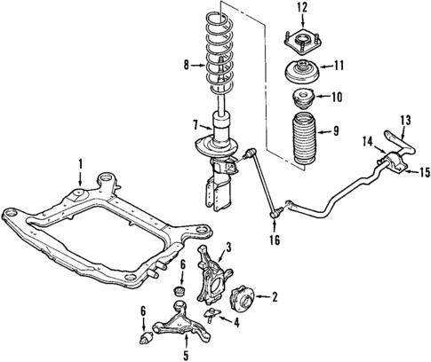 Suspension Components for 2003 Volvo XC90 #1
