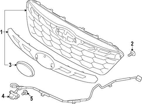 Grille & Components for 2023 Subaru Outback #0