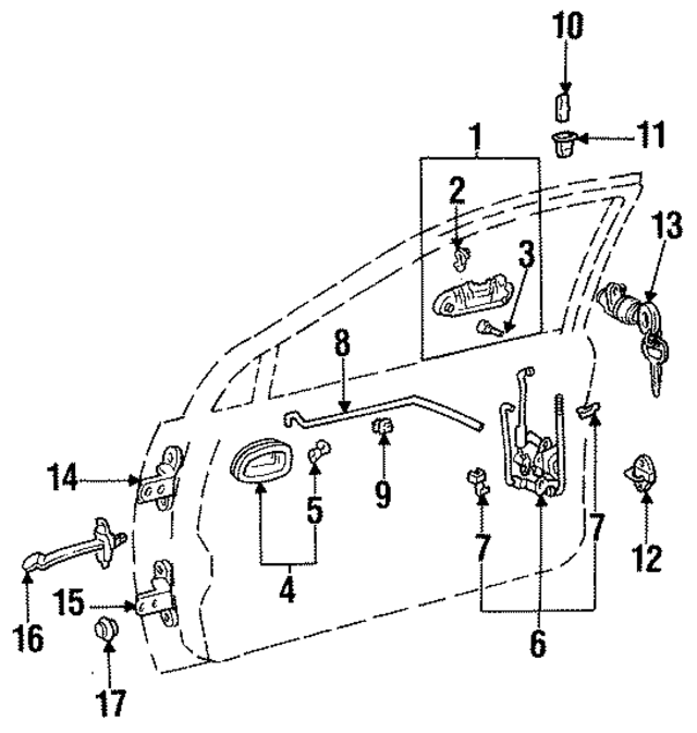 6905112360 - : Door Lock Cylinder for Toyota Image