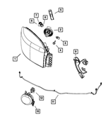 55277410AG - : Headlamp Park And Turn Lamp, Right for Mopar Image