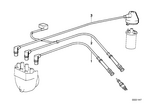 12121710633 - Engine Electrical System: Ignition Wire for BMW Image