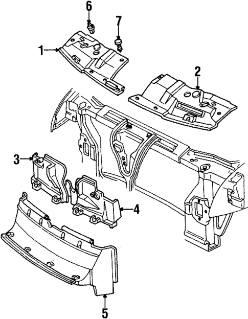 Splash Shields for 1988 Chevrolet Corsica #0