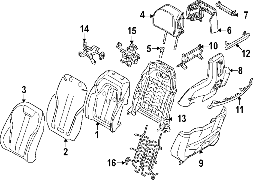 Seat Back Cover - BMW (52-10-5-A43-814)