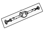 5170340AB - Universals &amp; Rear Axle: Axle Assembly for Jeep: Liberty Image