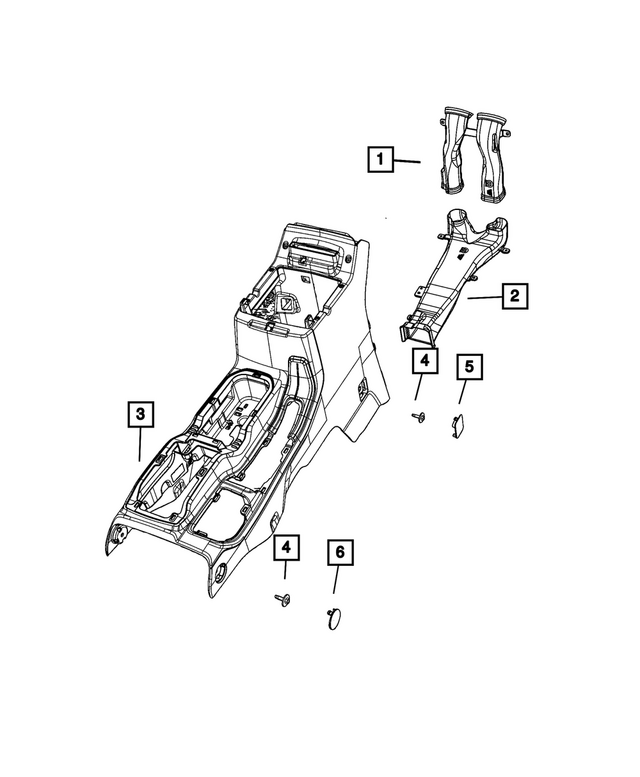 6AC55TX7AA - Interior Trim: Console Plug for Mopar Image image