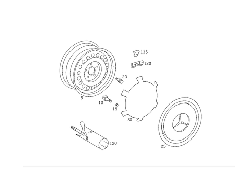 Wheels for 1993 Mercedes-Benz 500E #0