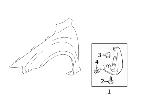 Exterior Trim - Fender for 2007 Mazda 5 #0