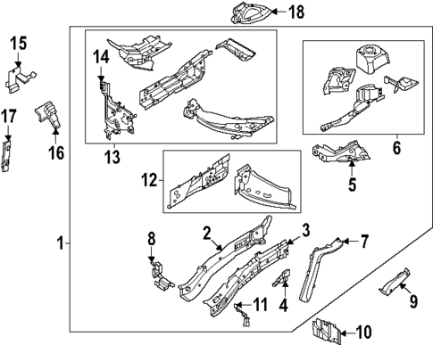 Structural Components & Rails for 2024 Lincoln Nautilus #0