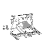 68073377AE - Interior Trim: Footrest Support for Mopar Image