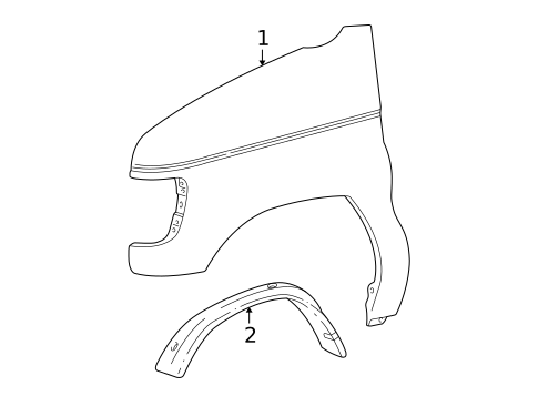 Fender & Components for 1998 Ford E-250 Econoline #0