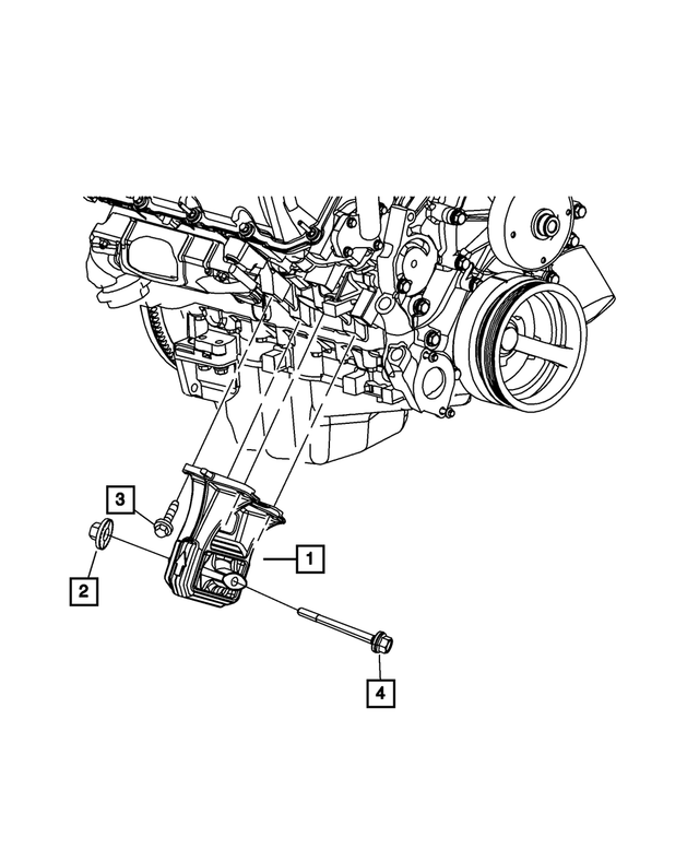 6508081AA - 3.7L Gas; Engine: Hex Flange Head Bolt for Mopar Image image