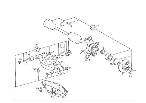Rear Axle Mount for 1993 Mercedes-Benz 600SL #2
