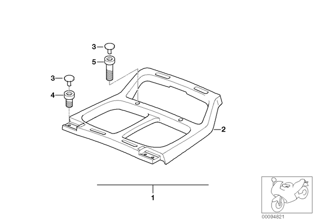 46542313951 - Frame and Mounting Parts: Luggage Carrier -  for BMW-Motorrad Image