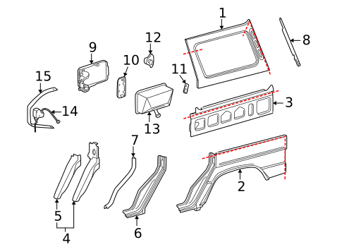 Quarter Panel & Components for 2005 Mercedes-Benz G55 AMG #0