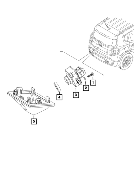 Radio, Antenna, Speakers, DVD, and Video systems for 2018 Jeep Renegade #4