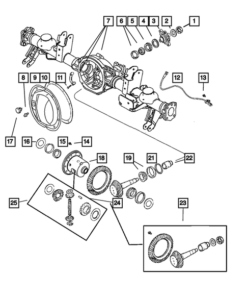 Differential and Housing for 2007 Jeep Grand Cherokee #1
