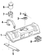 14048936 - Fuel System: Fuel Tank for Chevrolet: Corvette Image