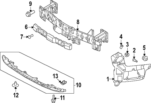 Bumper & Components - Front for 2023 Mazda MX-30 EV #1