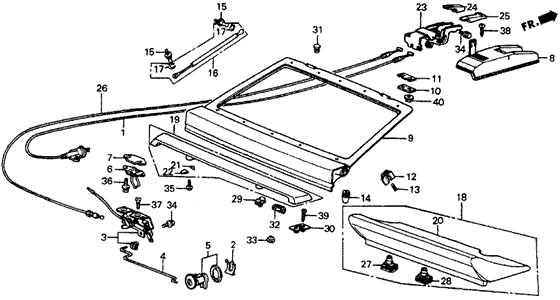 Tailgate for 1984 Honda Civic #0