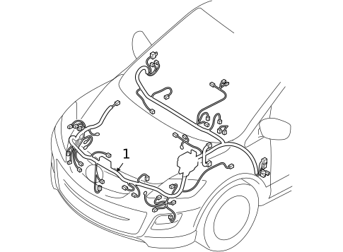 Wiring Harness for 2013 Mazda CX-9 #0