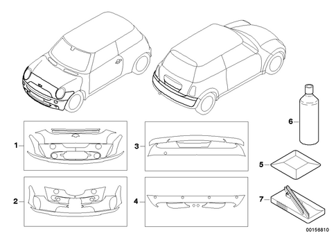 Paint / Paint Guard Strips for 2003 Mini Cooper #0
