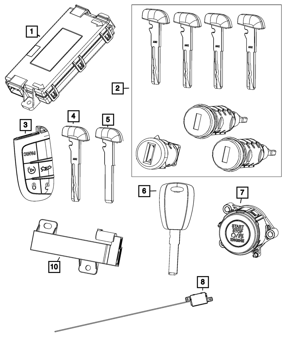 Remote Start And Keyless Entry Antenna for 2022-2026 Ram | OEM Mopar ...