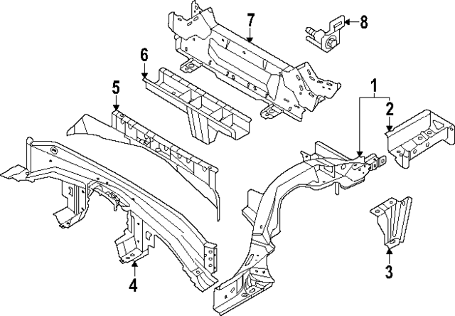 756501EA0B - : Floor Pan Cross-Member for Nissan Image