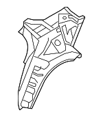 716103M000 - Body: Inner Quarter Panel for Hyundai Image