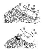 5139092AA - Electrical: Wiper Pivot And Linkage for Chrysler: 300 | Dodge: Charger, Magnum Image