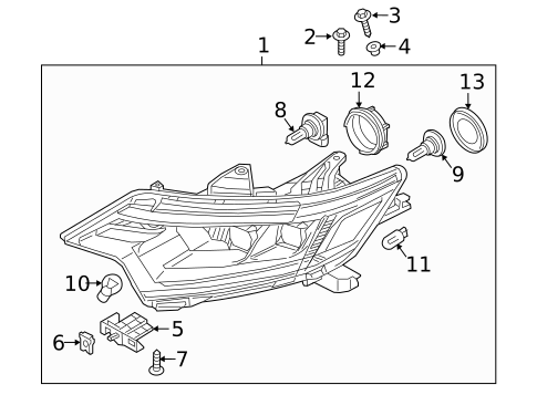 Bulbs - Chassis for 2018 Mitsubishi Outlander #0